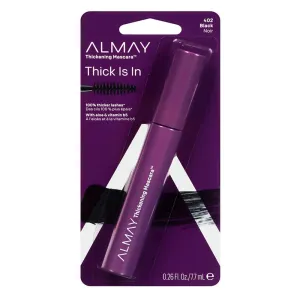 Almay Thickening Mascara, Black [402] 0.26 oz (Pack of 4)