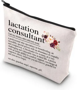 BDPWSS Lactation Consultant Gift IBCLC Breastfeeding Counselor Gift Birth Worker Team Gift Lactation Specialist Makeup Bag (lactation consultant defin)