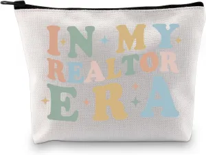 BDPWSS Realtor Thank You Gifts For Women Real Estate Agent Gifts In My Realtor Era Makeup Bag For New Realtor Broker Gift (In my Realtor bag)