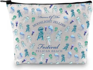 BDPWSS Valley Game Lover Gift Pelican Town Gift Farming Video Game Gift Moonlight Jellies Festival Makeup Bag For Gamer (Dance moonlight bag)