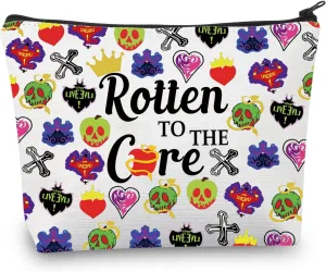 BDPWSS Villain Makeup Bag Villain Fans Gift Rotten To The Core Zipper Pouch Villain Queen Fans Gift Witchy Lover Gift (Rotten to Core)