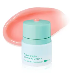 belif Super Knights Lipcerin - Plumping Lip Butter Balm with Hyaluronic Acid & Vitamin C | Hydrating Korean Lip Care for Teens & Women | Smooths Texture & Strengthens Barrier | Ideal Gift