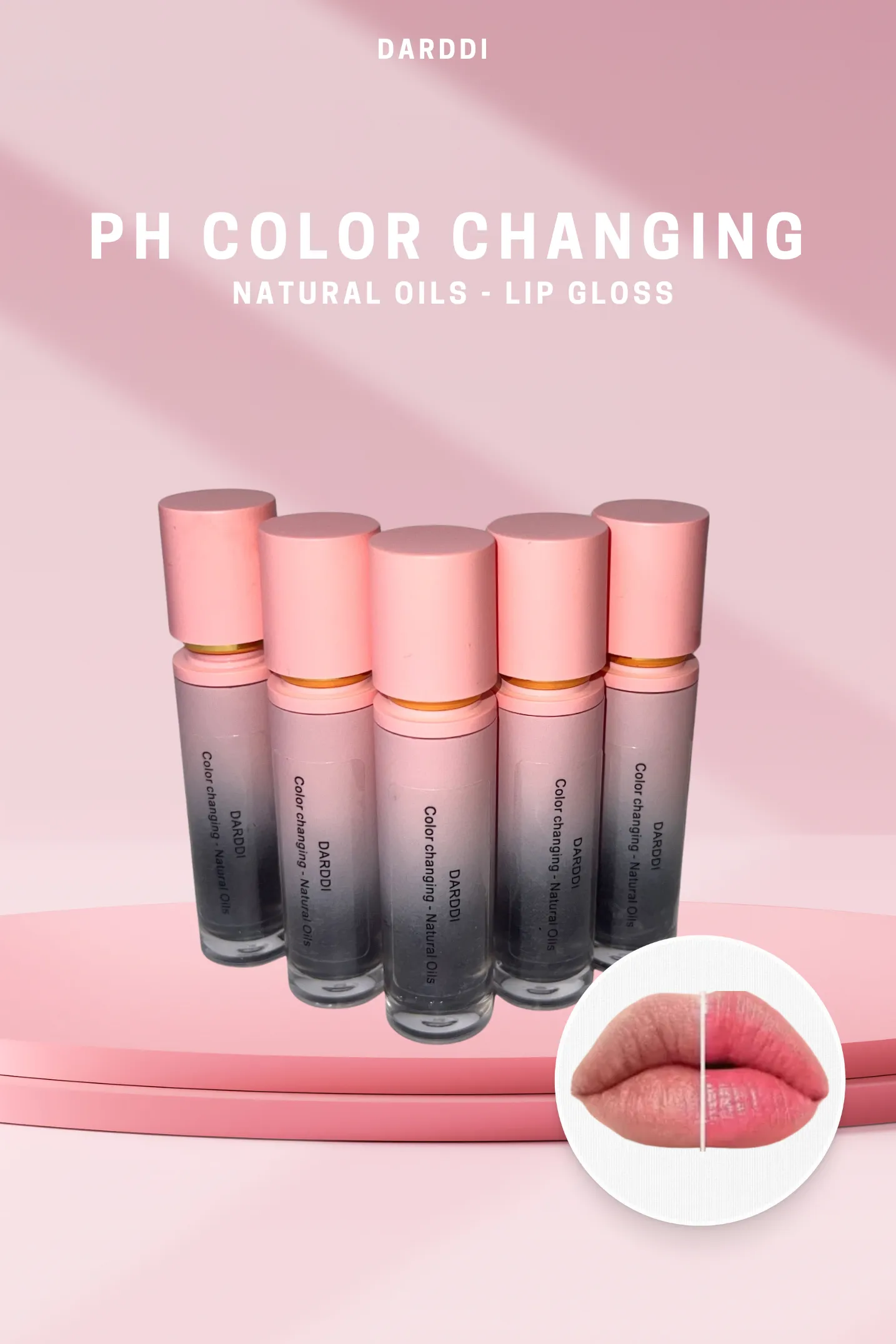 Color changing lip gloss - Natural Oils