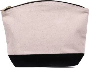 Contrast Wash Bag, Natural/Black