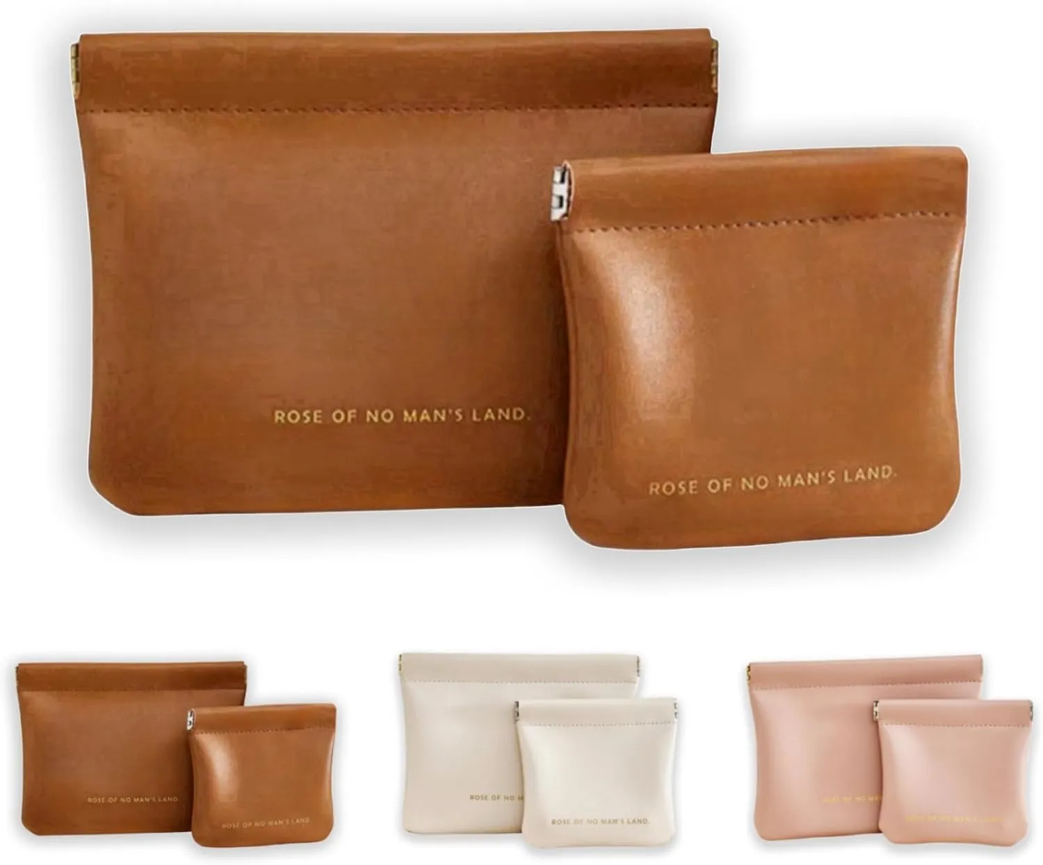 Cosmetic Bags for Women Small Makeup Bag for Purse Pu Leather Makeup Pouch Travel Makeup Bag with Zipper Make Up Bag for Travelling (Brown)