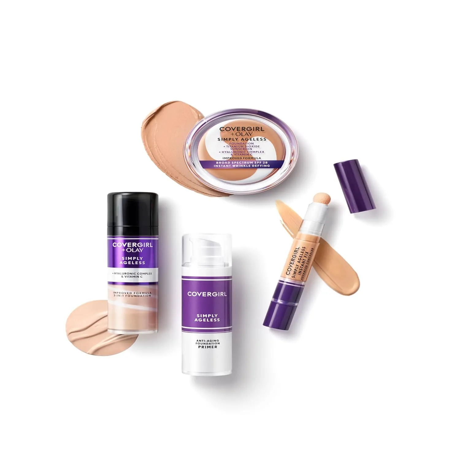 COVERGIRL & Olay Simply Ageless 3-in-1 Liquid Foundation, Classic Tan, 1 Fl Oz (Pack of 1)