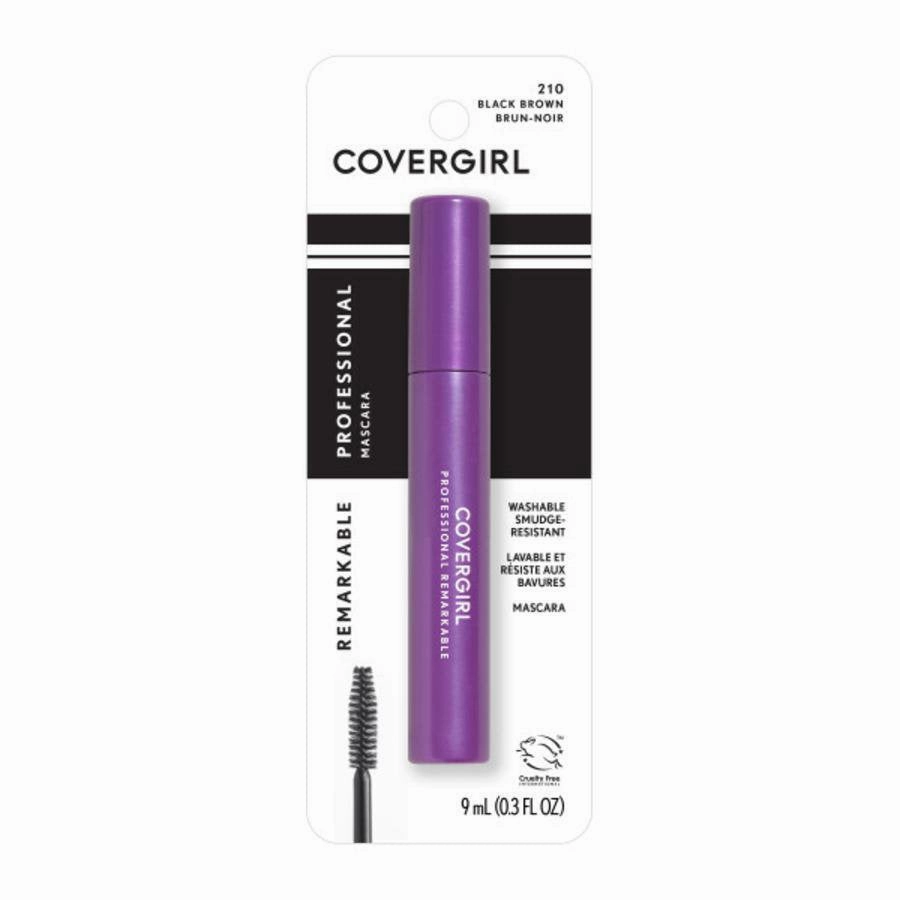Covergirl Professional Remarkable Washable Mascara, Black Brown 210 - 0.30 oz
