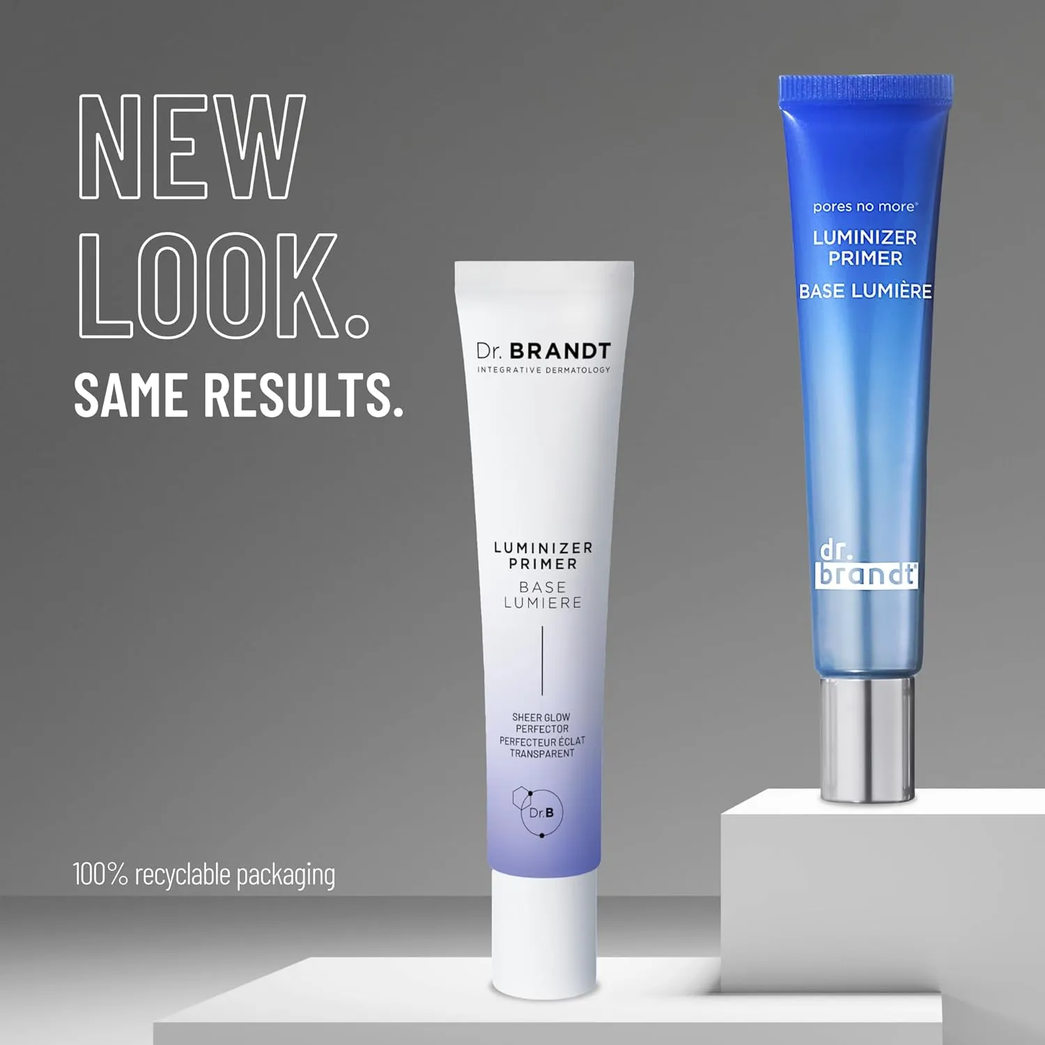 Dr. Brandt Pores No More Luminizer Primer - Blurs the Appearance of Pores & Imperfections, Provides a Smooth Canvas for Foundation   a Glowing, Flawless Complexion - 1 fl oz