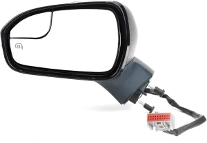 Driver Side Mirror Assembly Compatible with Ford Fusion Sedan 2013-2016 S SE Hybrid, with Power Heated, Turn Signal, Puddle Lights, Blind Spot Mirror Replace ‎DS7Z17683BA (Left Unpainted)