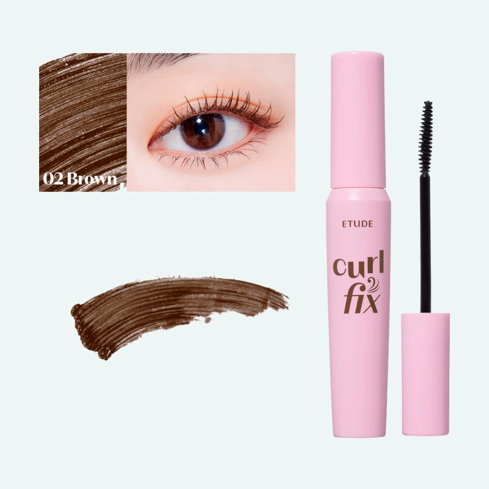 ETUDE Curl Fix Mascara 02 Brown ماسكارا الرموش