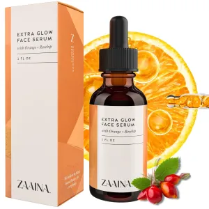 Extra Glow Face Serum - Natural Moisturizing Hydrating Face Oil, Vitamin-Enriched Glow Face Oil for Dry Skin, Hydration Face Oil for Women, Ayurvedic Radiance Skin Care for All Skin Types by ZAAINA