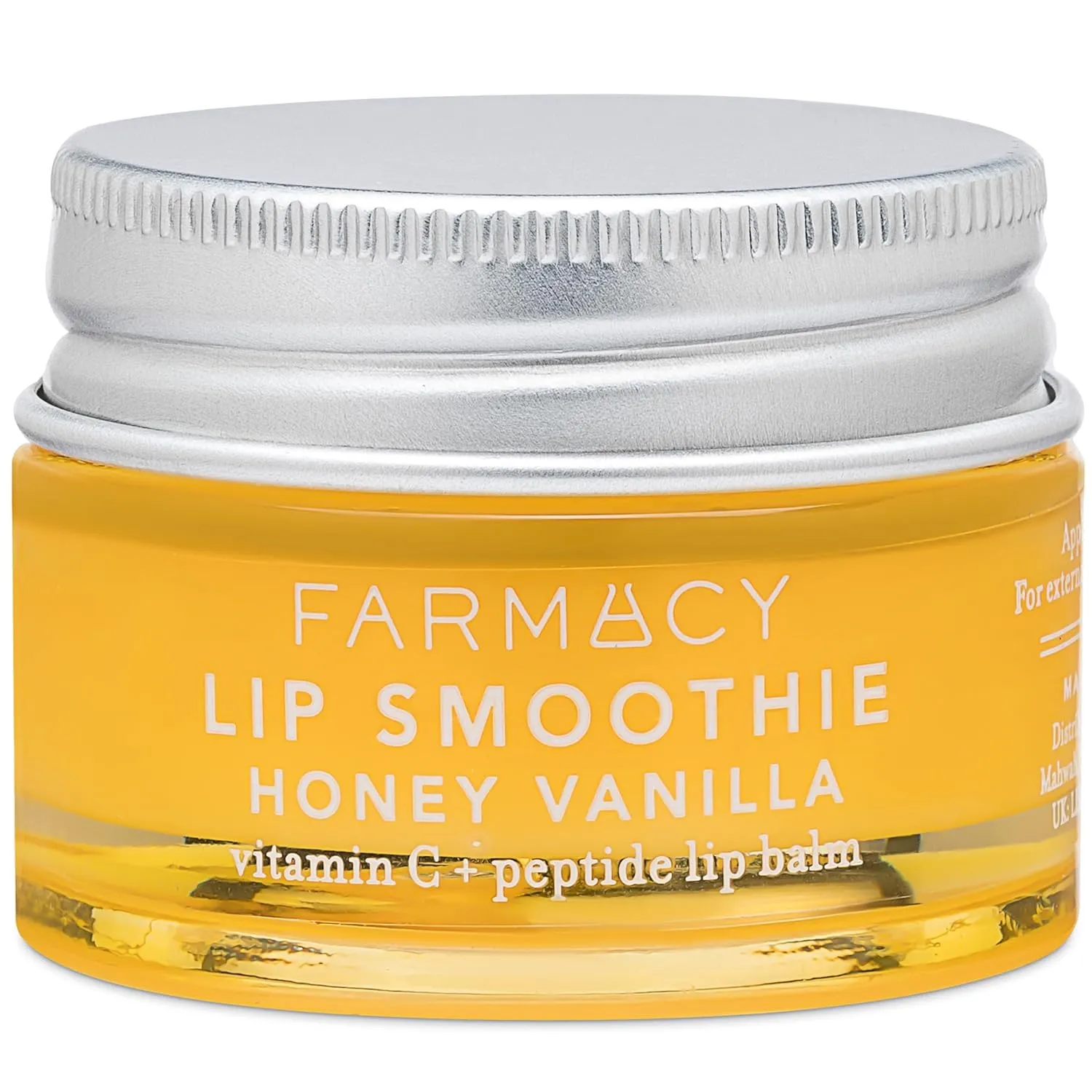 Farmacy Peptide Lip Balm - Lip Smoothie Hydrating Lip Balm with Vitamin C to Visibly Plump   Smooth Lip Lines - Nourishing Lip Treatment with a High-Gloss Finish - Honey Vanilla (10g)
