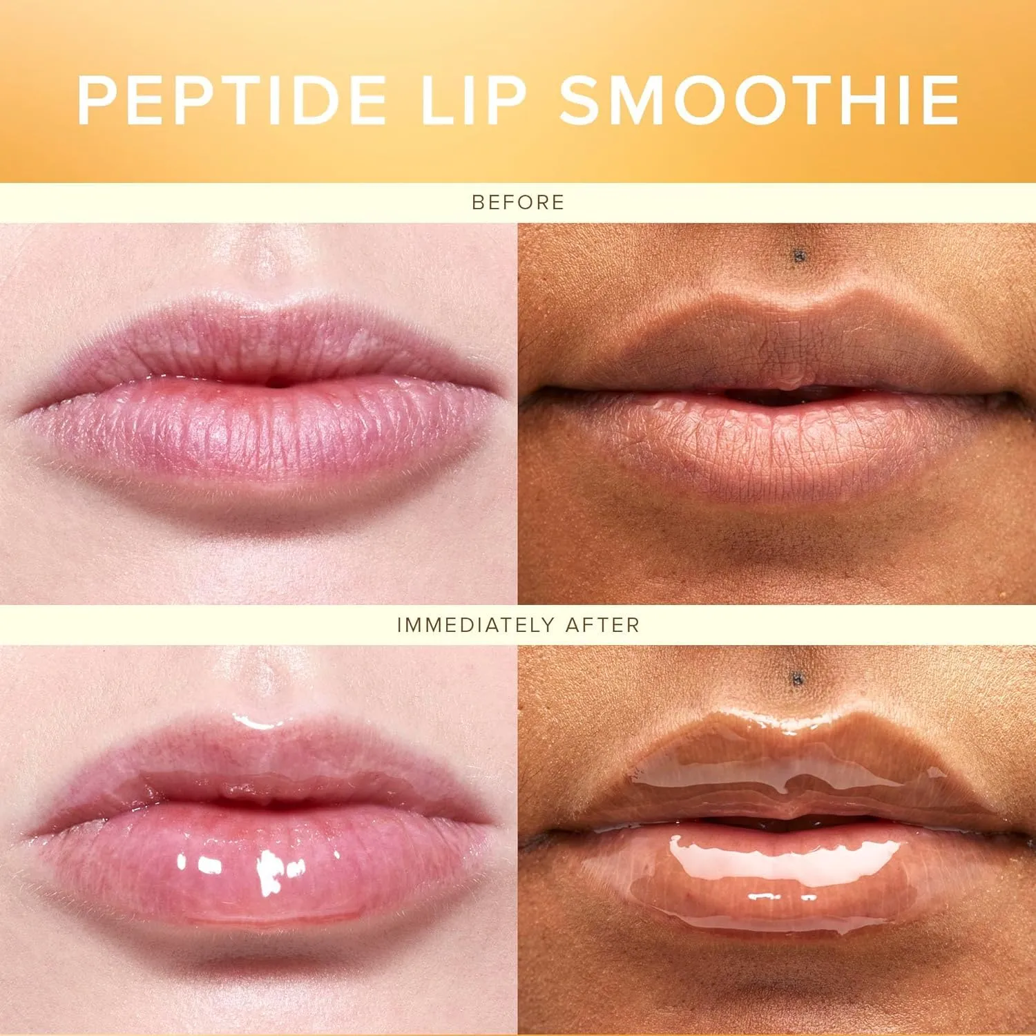 Farmacy Peptide Lip Balm - Lip Smoothie Hydrating Lip Balm with Vitamin C to Visibly Plump   Smooth Lip Lines - Nourishing Lip Treatment with a High-Gloss Finish - Honey Vanilla (10g)