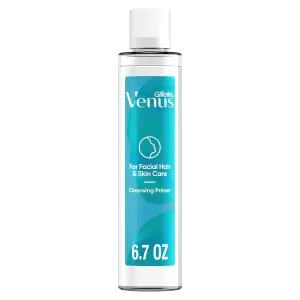 Gillette Venus for Facial Hair & Skin Care Cleansing Primer for Dermaplane Prep, 6.7oz, Use Before Eyebrow Razor, Dermaplaning Oil, Dermaplane Moisturizer, Dermaplaning Cleanser and Face Wash