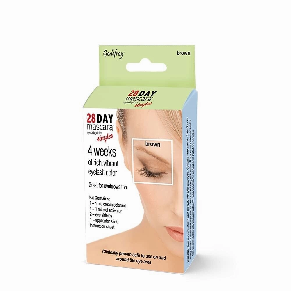 Godefroy 28 Day Mascara Eyelash Gel Tint Brown