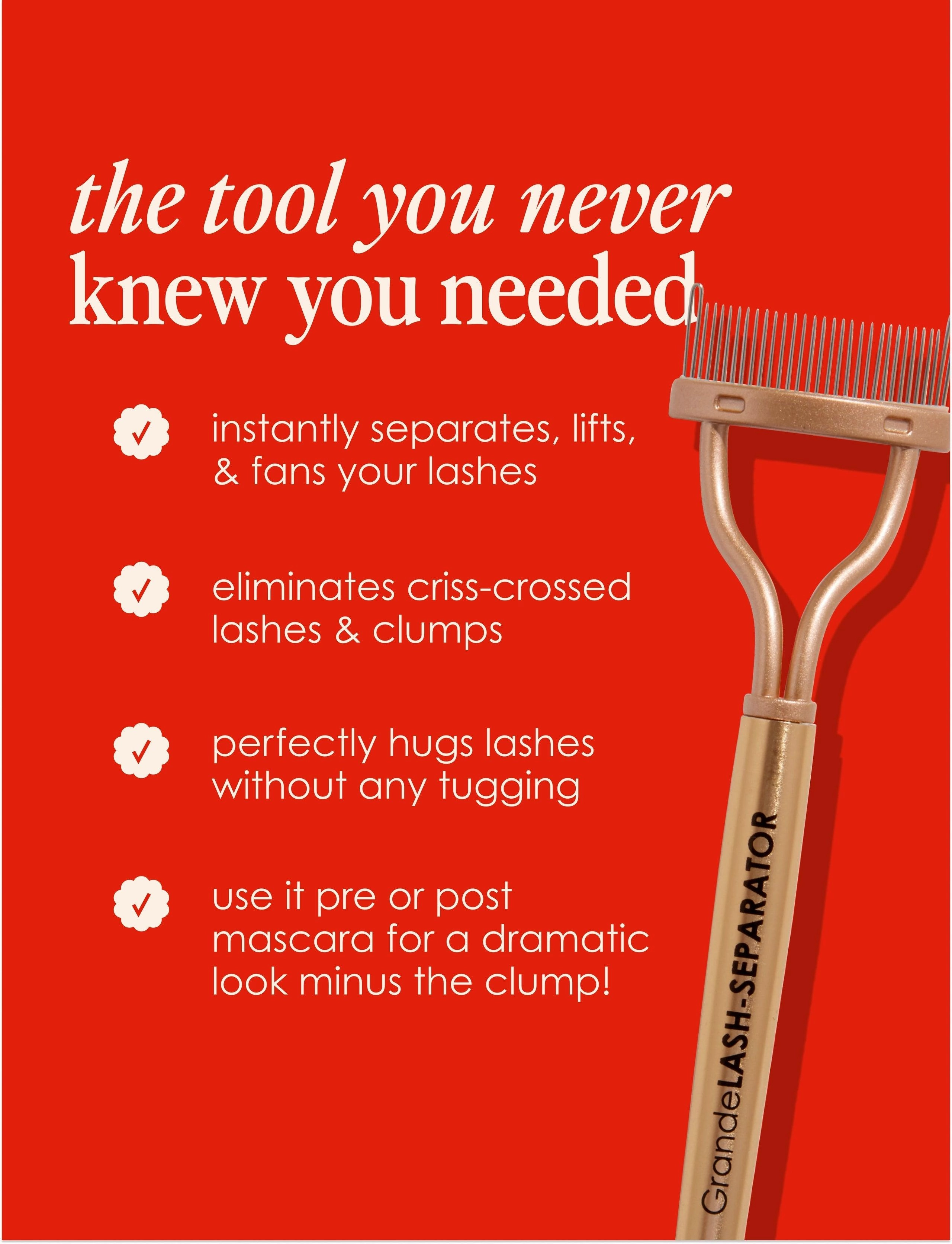 Grande Cosmetics Lash Separator Lash Separating Comb