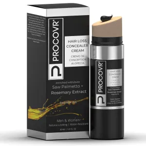 Hair Loss Concealer Cream - The ORIGINAL Thinning & Balding Hairline Enhancer, Hair Mascara for Natural Coverage & Thicker Appearance (Smoke Black FBA)