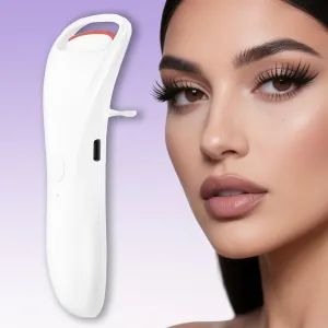 Heated Eyelash Curlers, Rechargeable Electric Eyelash Curler with Dual-Arc Design & 2 Adjustable Temperature - Safe Gentle Heated Lash Curler for Natural Curl Perfect Fit for Women BS58