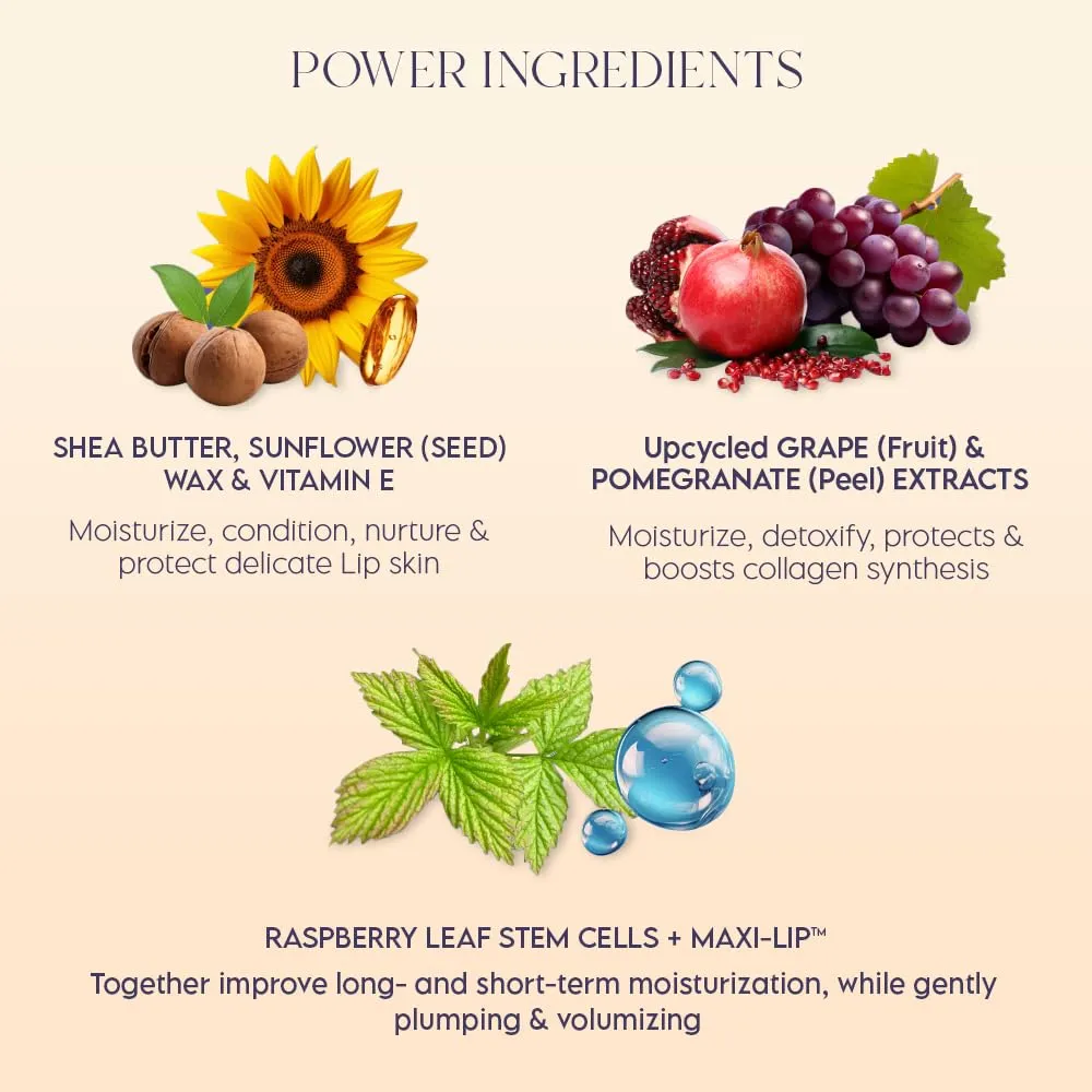ieró Beauty 3-in-1 Moisturizing Vegan Tinted Lip Balm: Hydrating, Soothing Lip Serum   Plumping Balm   pH Reactive Tint | Shea Butter & Vitamin E | Antioxidant-rich Long Lasting Lip Care Paraben Free