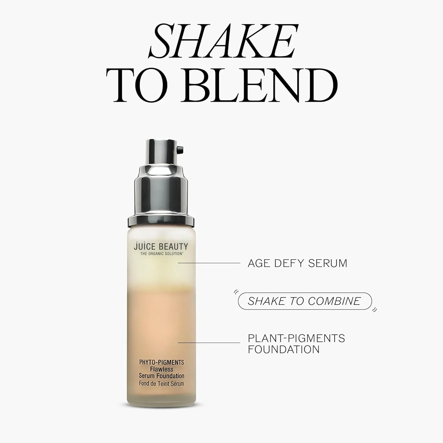 Juice Beauty Phyto-Pigments Flawless Serum Foundation - 12 Desert Beige - 30 mL - Medium-to-Full, Long-Lasting Coverage - Reduces Look of Wrinkles   Pores - Vegan, Cruelty Free