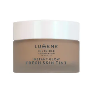 Lumene Invisible Illumination [Kaunis] Instant Glow Skin Tint - Buildable Skin Tint Foundation with a Natural, Radiant Finish - Hydrates   Brightens Dull, Dry Skin - Universal Deep (30ml)