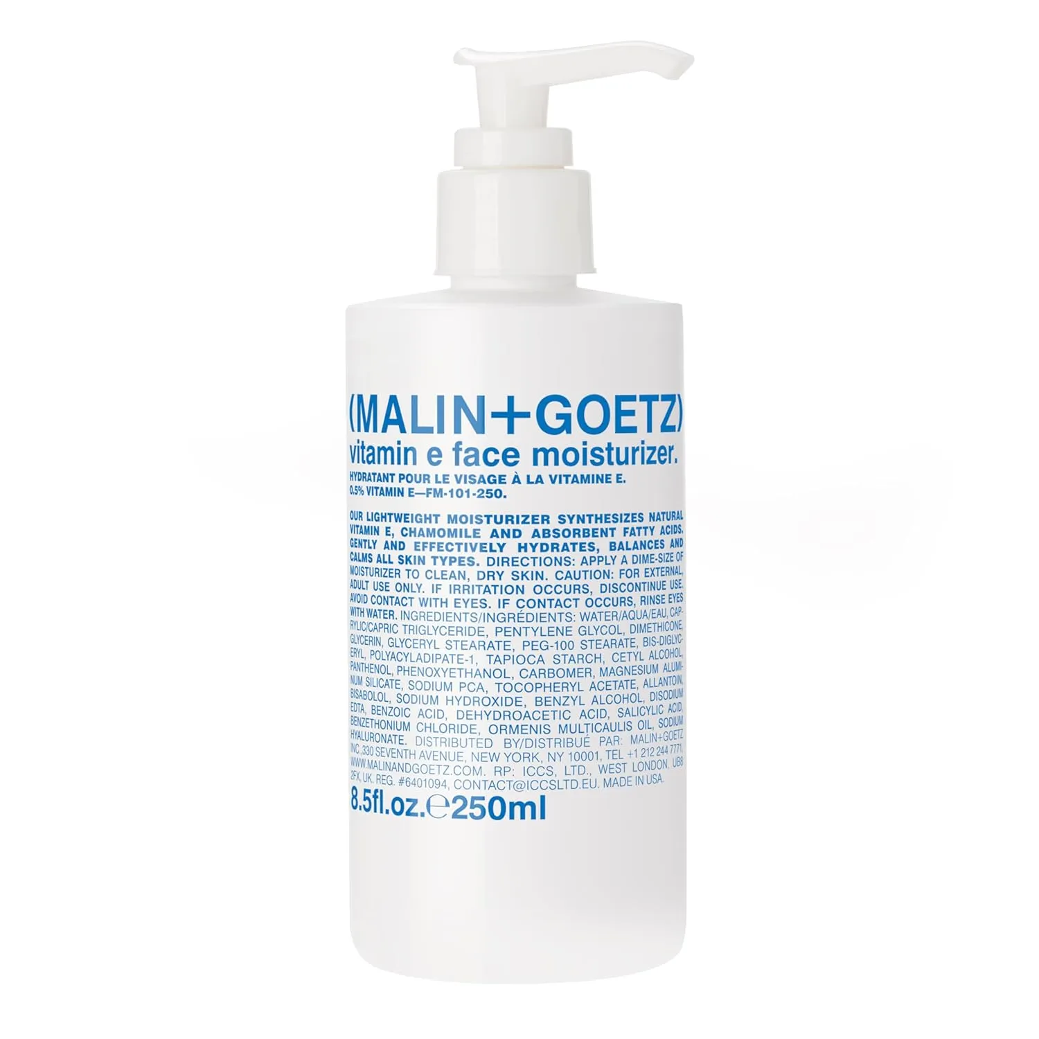 Malin   Goetz Vitamin E Face Moisturizer for Women & Men, 8.5 Fl. Oz. – Hydrating Face Cream, Face Lotion for Dry Sensitive Skin, Vegan & Cruelty-Free