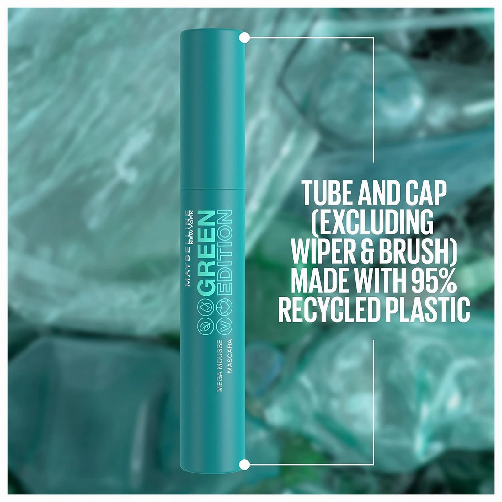 Maybelline Green Edition Mega Mousse Mascara 002 Very Black 9.5ml