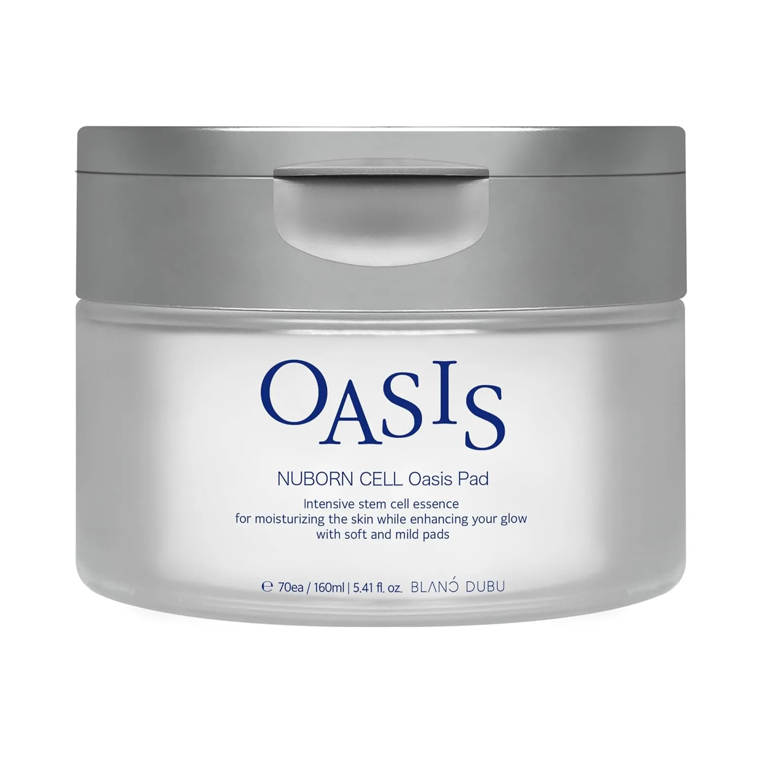 NUBORN CELL Oasis Pad, 70 pads | Advanced Moisturizing Human Stem Cell Skincare | Tone, Hydrate, Cleanse with Gentle PHAs for Sensitive Skin, Made in Korea