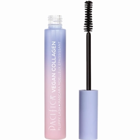 Pacifica Vegan Collagen Fluffy Lash Mascara – Black Thickening & Lengthening Mascara with Plant Fibers, Full Fluffy Lashes, Vegan & Cruelty-Free, 0.24 oz