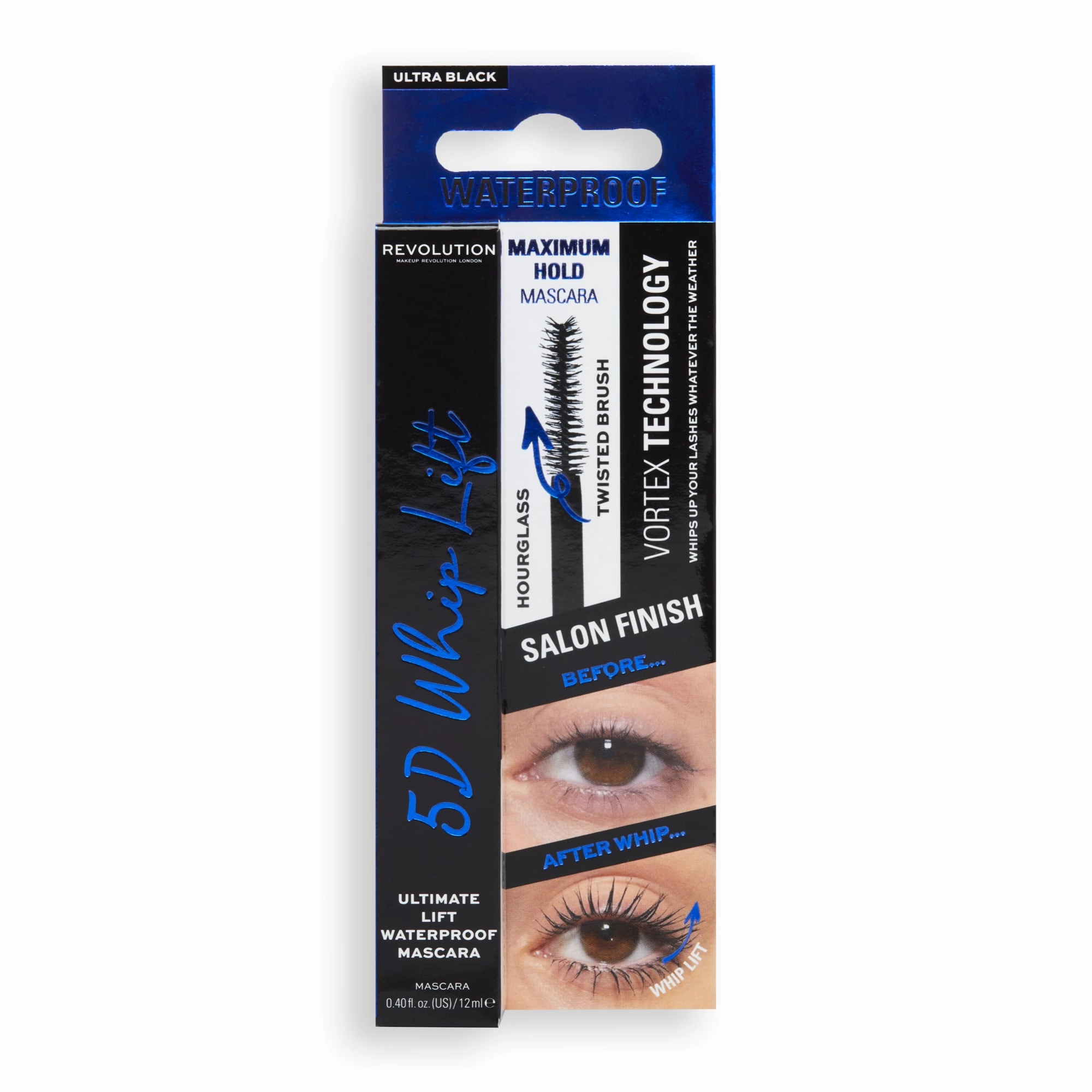 Revolution Makeup Revolution 5D Whip Lift Waterproof Mascara Black