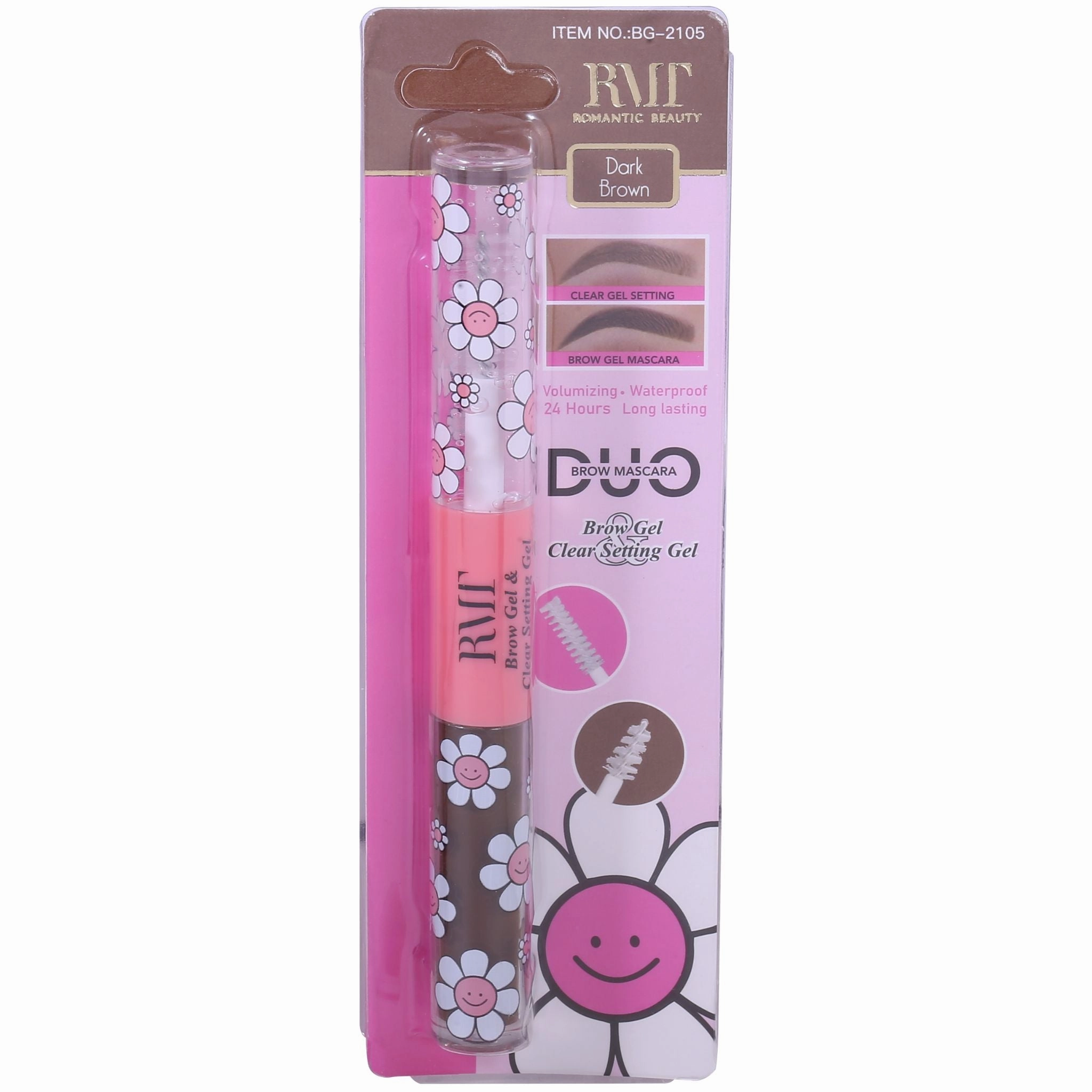 Romantic Beauty Brow Mascara Duo - Wholesale Display 24 Units (BG-2105)