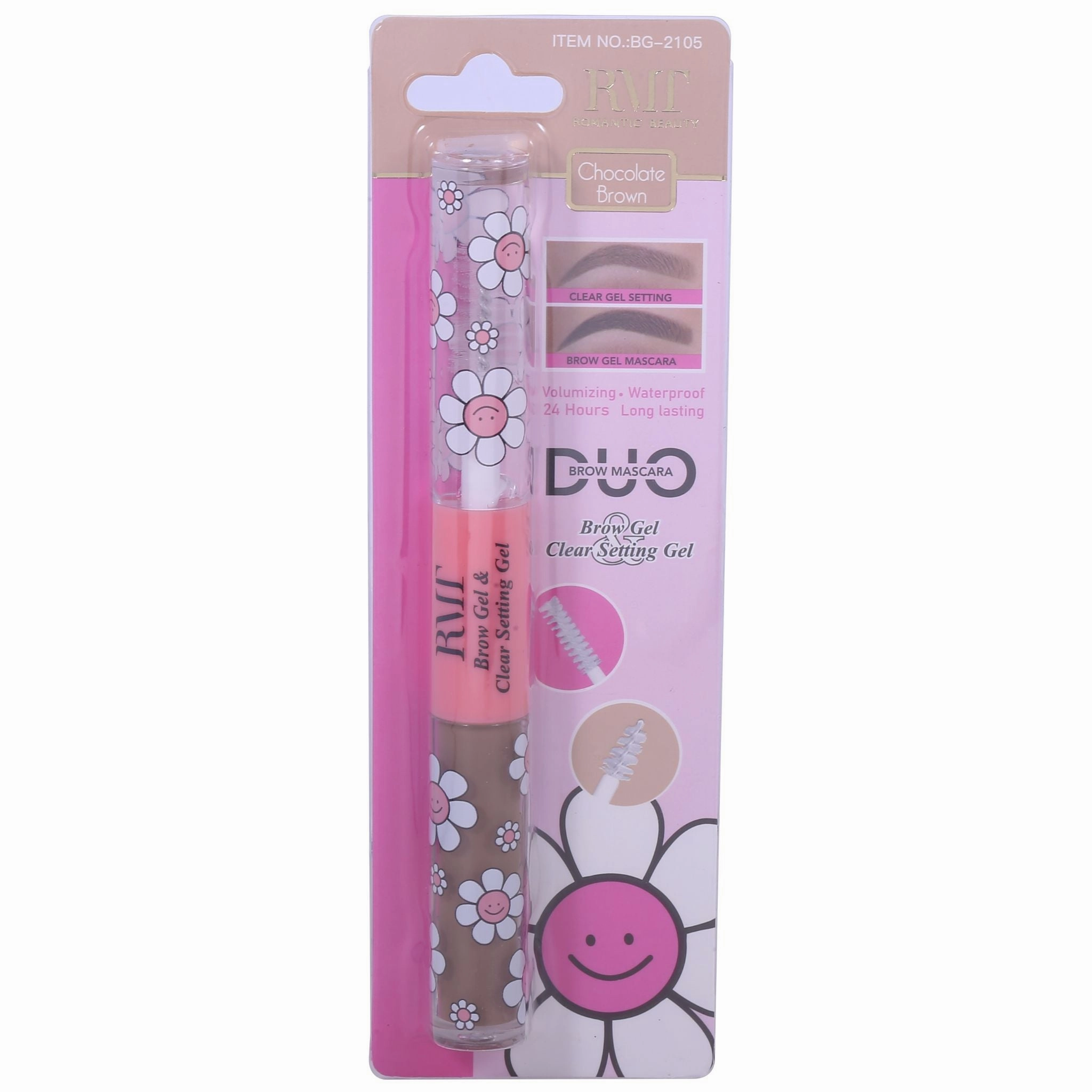 Romantic Beauty Brow Mascara Duo - Wholesale Display 24 Units (BG-2105)