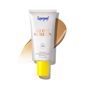 Supergoop! Glowscreen SPF 40, Golden Hour (Bronze Glow) - 1.7 fl oz - Glowy Primer   Broad Spectrum Tinted Sunscreen - Helps Filter Blue Light - Hydration - Hyaluronic Acid & Vitamin B5