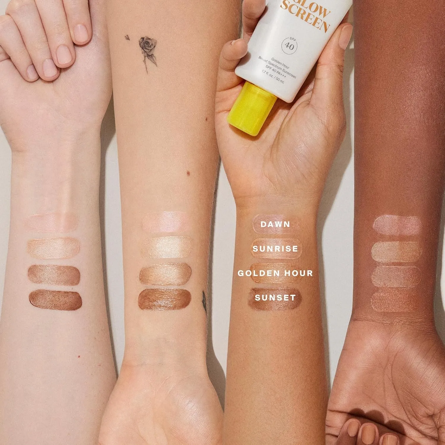 Supergoop! Glowscreen SPF 40, Golden Hour (Bronze Glow) - 1.7 fl oz - Glowy Primer   Broad Spectrum Tinted Sunscreen - Helps Filter Blue Light - Hydration - Hyaluronic Acid & Vitamin B5