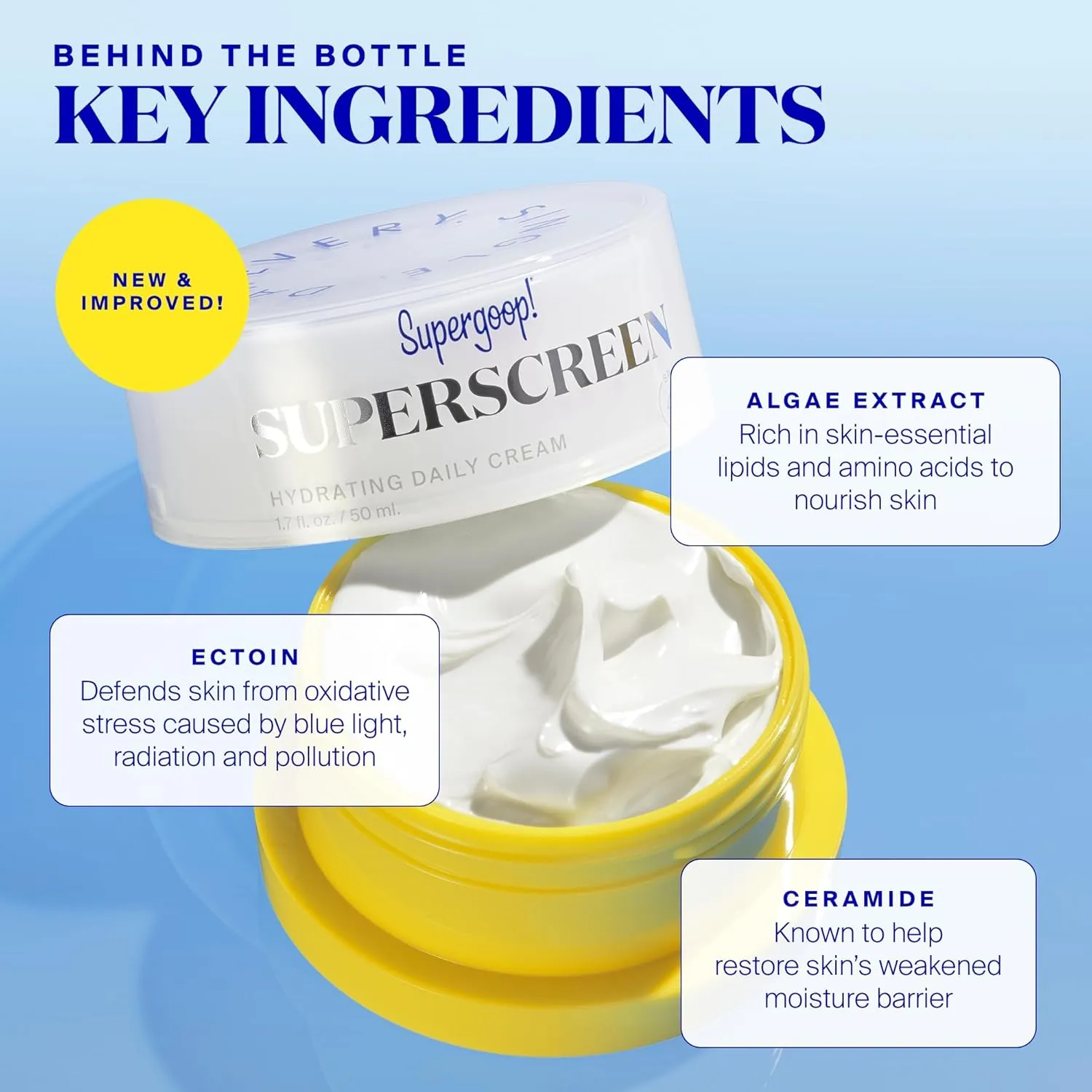 Supergoop! Superscreen - 1.7 fl oz - SPF 40 PA    Hydrating Daily Moisturizer Sunscreen - Protection from UV Rays   Helps Filter Pollution & Blue Light
