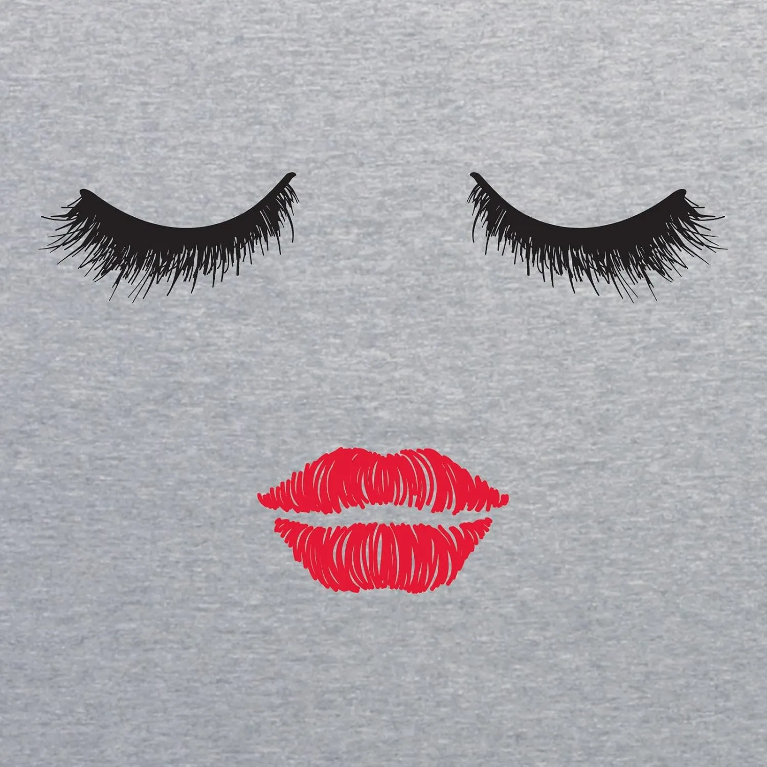 UGP Campus Apparel Fashion Face - Eyes Lips Mascara Trendy Womens Racerback Tank