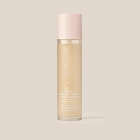 unglaze Sheer Setting Mist Sunscreen SPF 50, Broad Spectrum Shimmering Body Oil Mist, Hydrating Makeup-Friendly Glow Spray, Reef-Safe, Non-Greasy & Fast-Absorbing for Face & Body (1)