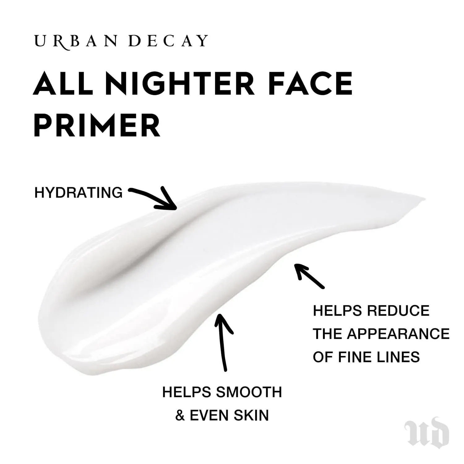 Urban Decay All Nighter Longwear Face Primer, Smoothing & Hydrating Base for Foundation Face Makeup, Sheer & Lightweight, for All Skin Types, Paraben-free