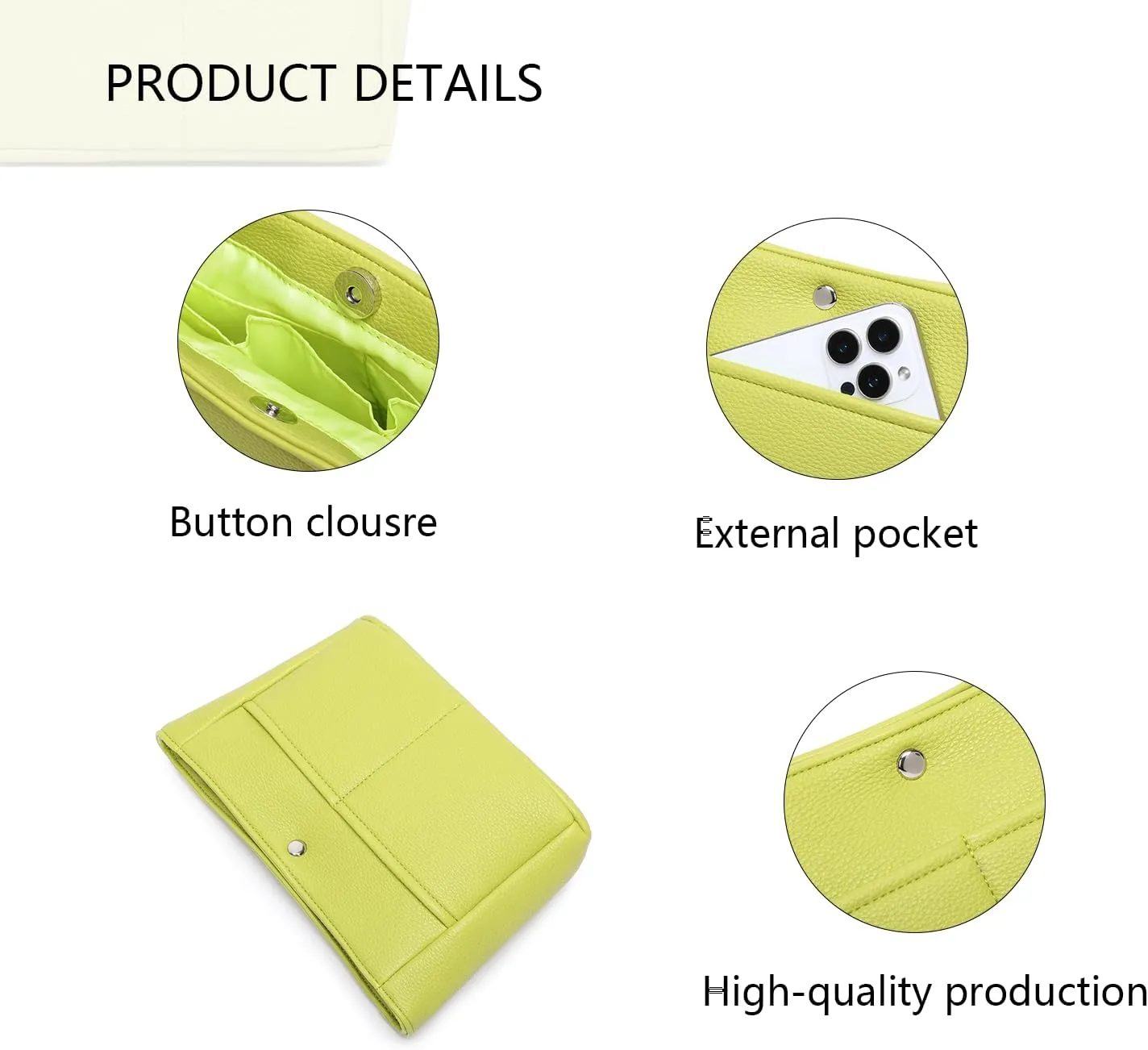 YONEBN waterproof Storage Bag Lightweight Large Capacity nylon Bag Inner Bag Handbag Organizer